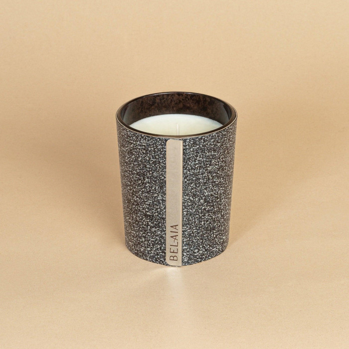 Fourreau Bougie Granite - bougies 70h/180g