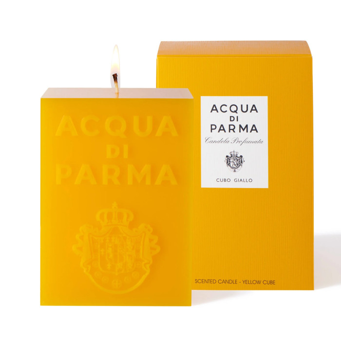 Bougie Colonia cube jaune Bougie Colonia cube jaune