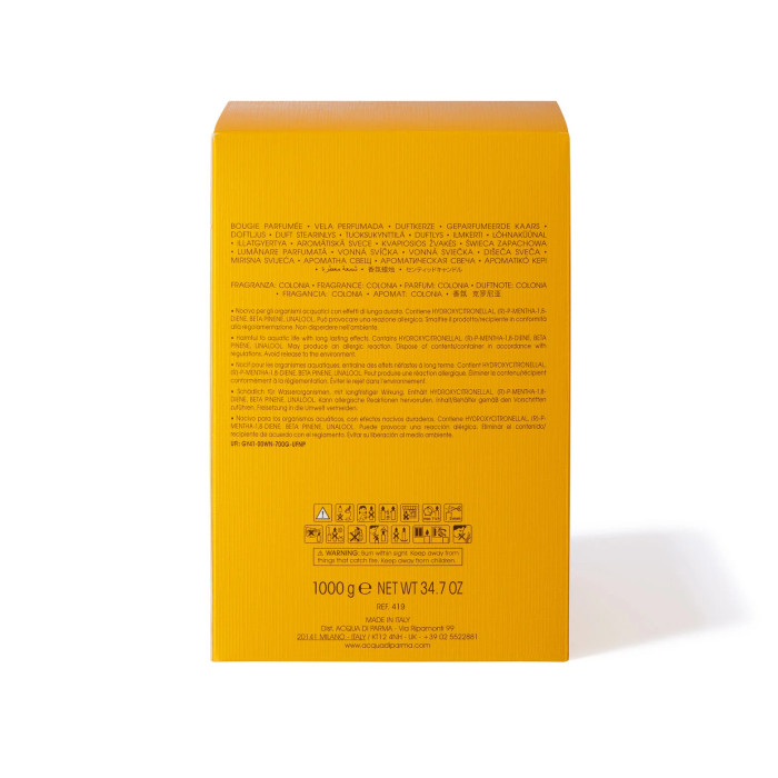 Bougie Colonia cube jaune Bougie Colonia cube jaune