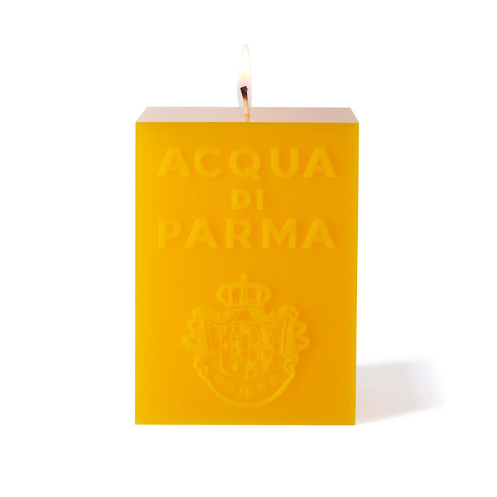 Bougie Colonia cube jaune Bougie Colonia cube jaune