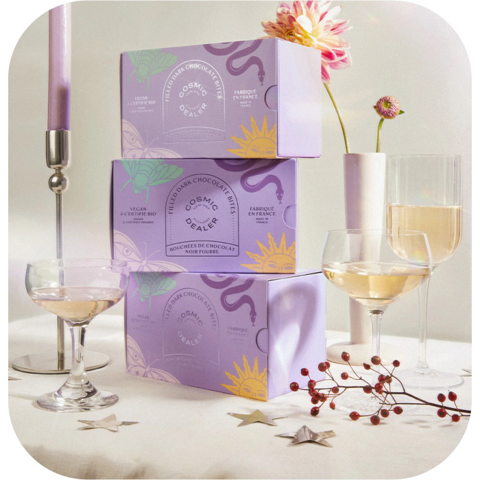 Coffret Bonnes Vibes - 14 Carrés Chocolatés Coffret Bonnes Vibes - 14 Carrés Chocolatés