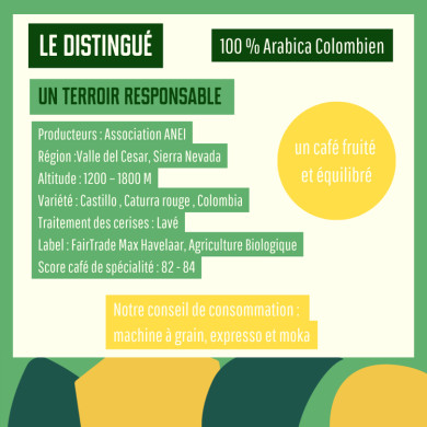 Le Distingué Moulu 200g - Café Nibi