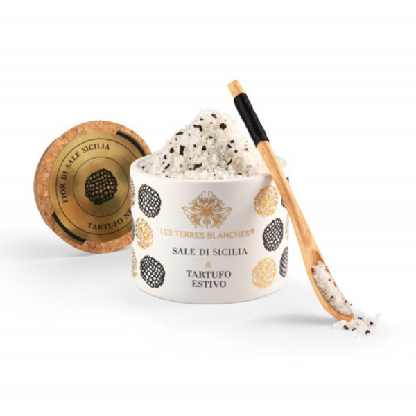 Sel de Sicile et truffe d'été 60g - Les Terres Blanches Sel de Sicile et truffe d'été 60g - Les Terres Blanches