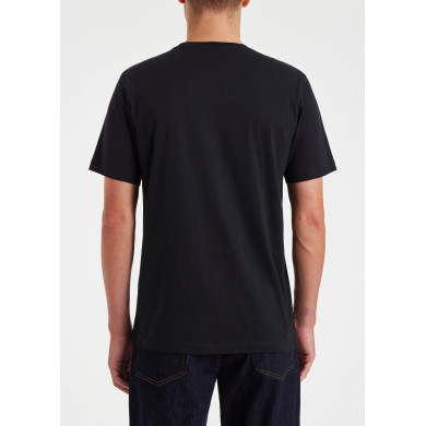 Tee-shirt Bleu Marine Foncé à Rayures Logo PS - Paul Smith Tee-shirt Bleu Marine Foncé à Rayures Logo PS - Paul Smith