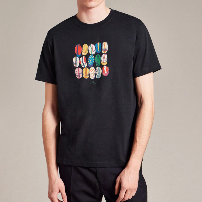 Tee-shirt Bleu Marine 'Cycling Caps' - Paul Smith