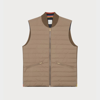 Doudoune Fine Sans Manches Marron Roux - Paul Smith Doudoune Fine Sans Manches Marron Roux - Paul Smith
