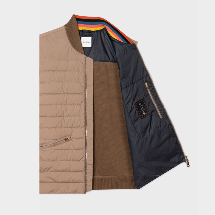 Thin Sleeveless Down Jacket Red Brown - Paul Smith