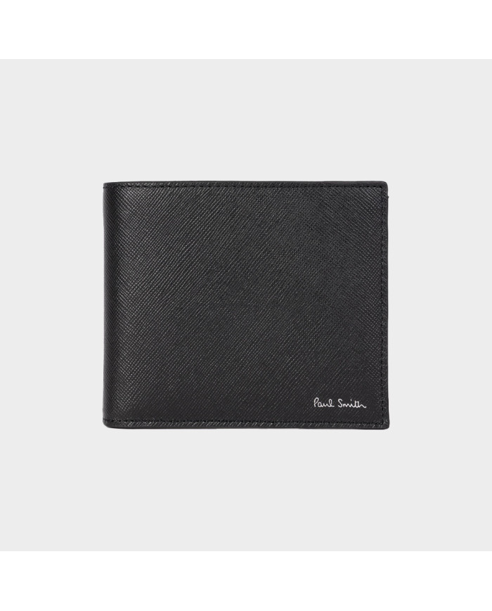 Portefeuille Paul Smith Dino Noir - Motif Dinosaure Et Montagne - Cuir - NEUF AVEC ÉTIQUETTES