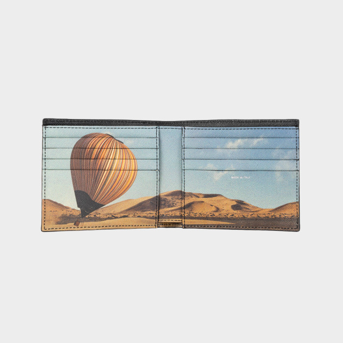 Black Interior Wallet and Purse "Signature Stripe Balloon" - Paul Smith