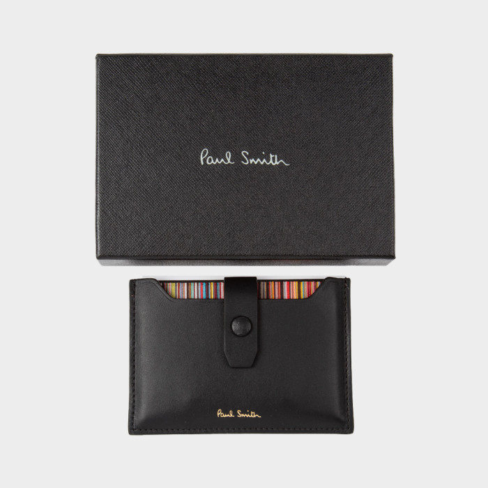 ★THE MUSEUM VISITOR★ L LOGO CARD WALLET BLACK METAL LOGO CARD WALLET (BLACK) : THE MUSEUM VISITOR
