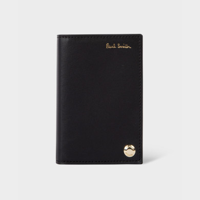 Porte-cartes pivotant avec intérieur à rayures 'Signature' - Paul Smith