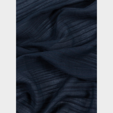 Écharpe Bleu Marine Foncé ​Shadow Stripe en Coton Mélangé - Paul Smith