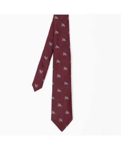 Embroidered Rabbit Silk Tie - Paul Smith
