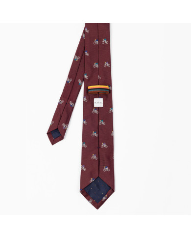 Embroidered Rabbit Silk Tie - Paul Smith
