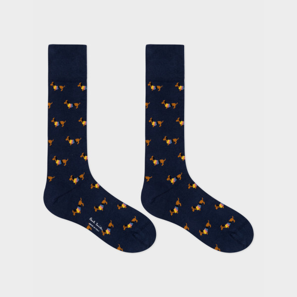 Chaussettes Cody Dog bleu marine - Paul Smith