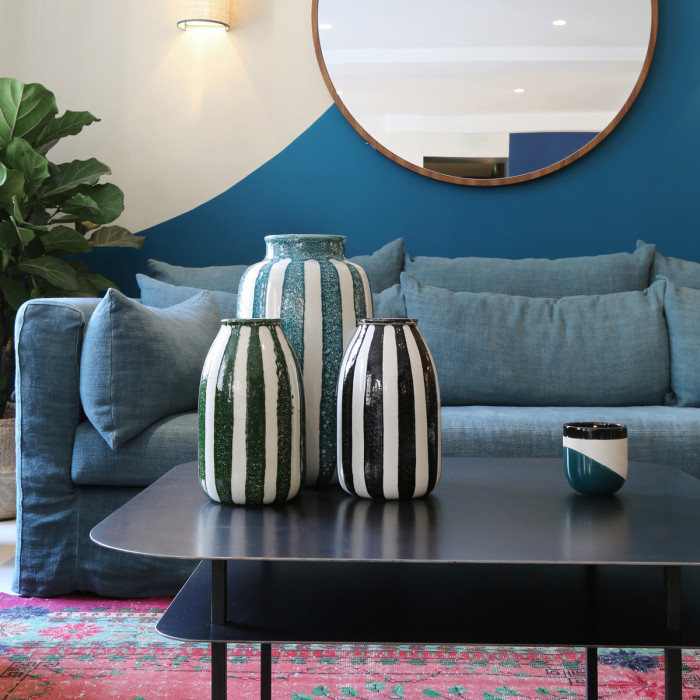 Vase Décoratif Riviera noir H24cm - Sarah Lavoine