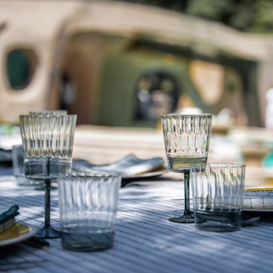 Charcoal shine wine glass - Sarah Lavoine