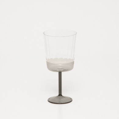Charcoal shine wine glass - Sarah Lavoine