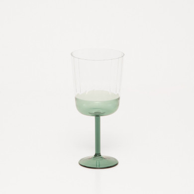 Sarah blue sparkle wine glass - Sarah Lavoine