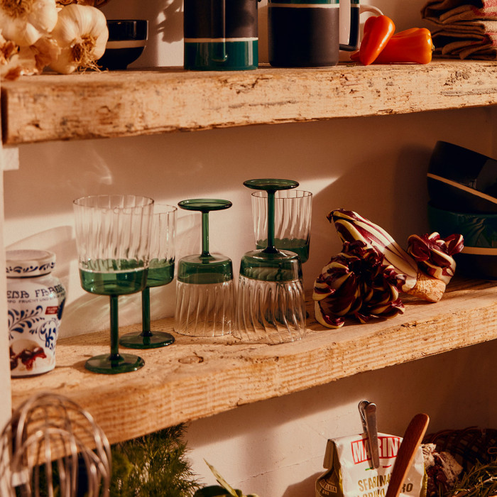 Verre à vin éclat bleu Sarah - Sarah Lavoine