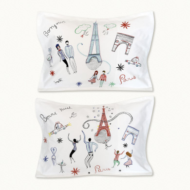 Pillowcases Paris day night 50x70 - Fragonard