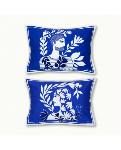 2 toi et moi pillowcases 50 x 70 cm