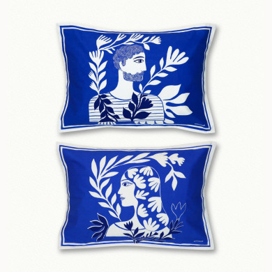 2 toi et moi pillowcases 50 x 70 cm
