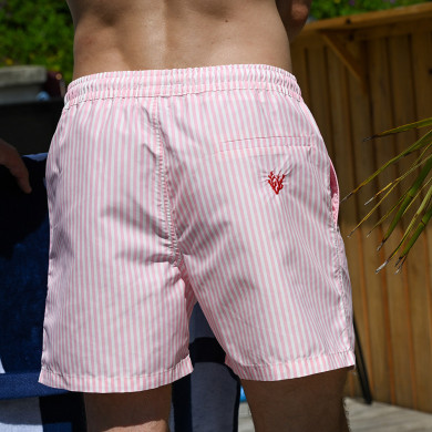 Striped coral swim shorts Striped coral swim shorts