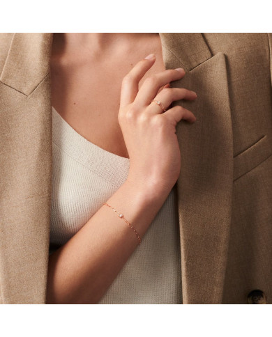 Le Cube Diamant bracelet pink gold and diamond Le Cube Diamant bracelet pink gold and diamond