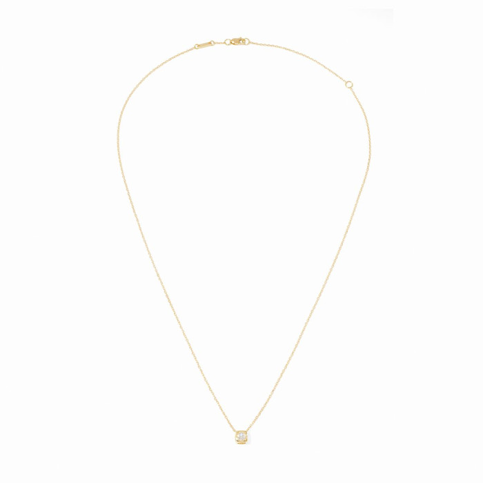 Le Cube Diamant medium necklace yellow gold and diamond Le Cube Diamant medium necklace yellow gold and diamond