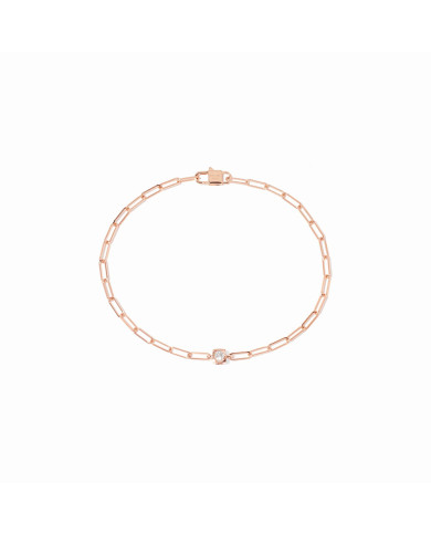 Le Cube Diamant bracelet pink gold and diamond Le Cube Diamant bracelet pink gold and diamond