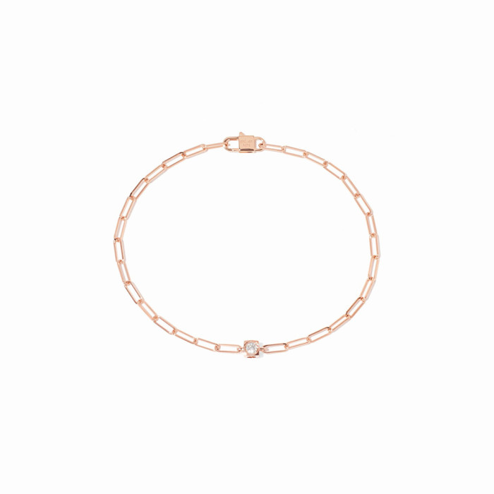 Le Cube Diamant bracelet pink gold and diamond Le Cube Diamant bracelet pink gold and diamond