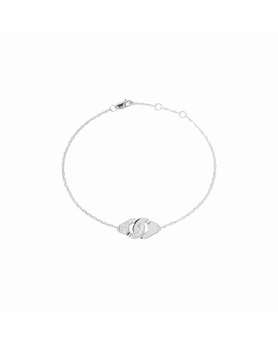 Menottes dinh van R8 bracelet white gold and diamonds Menottes dinh van R8 bracelet white gold and diamonds
