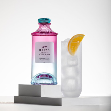 Ukiyo Japanese Blossom Gin - 70cl Ukiyo Japanese Blossom Gin - 70cl