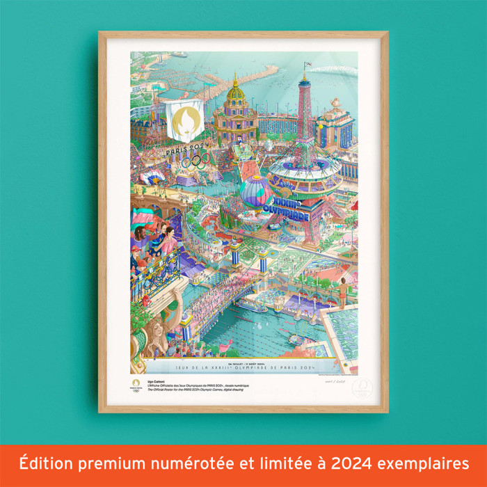 Affiche officielle des Jeux Olympiques de Paris 2024 Édition
