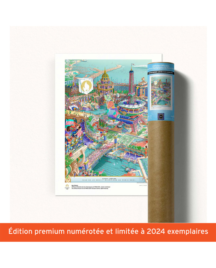 Affiche officielle des Jeux Olympiques de Paris 2024 Édition