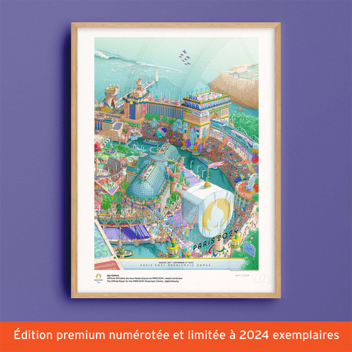 Affiche officielle des Jeux Paralympiques de Paris 2024 Édition