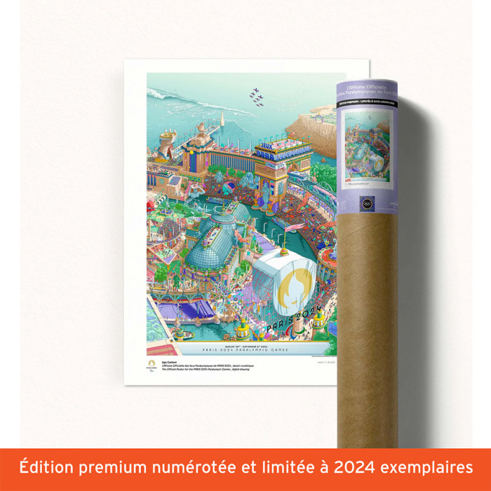 Affiche officielle des Jeux Paralympiques de Paris 2024 Édition
