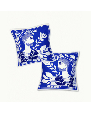 2 taies d'oreiller lui lui 65 x 65 cm