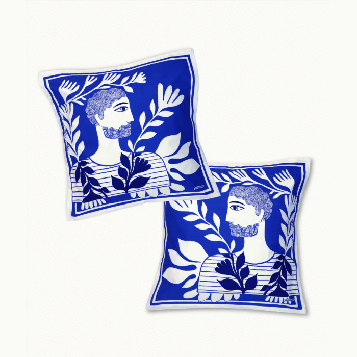 2 taies d'oreiller lui lui - 65 x 65 cm