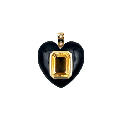Onyx heart pendant Onyx heart pendant