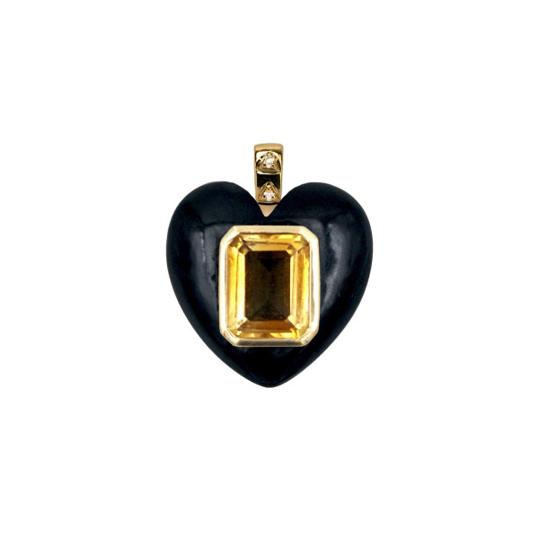 Onyx heart pendant Onyx heart pendant