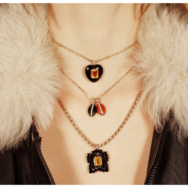 Onyx heart pendant Onyx heart pendant