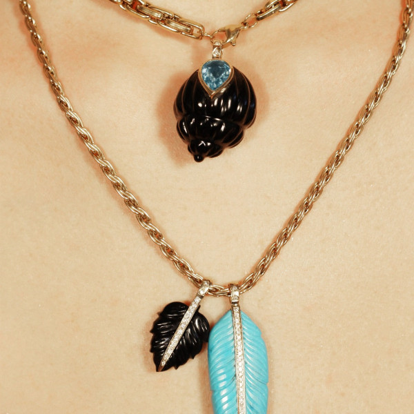 Onyx Petal Pendant Onyx Petal Pendant