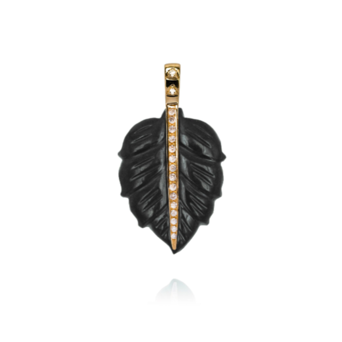 Pendentif Pétale Onyx