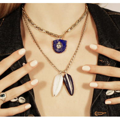 Chaine en or maille corde creuse - 1.7 mm / 45cm