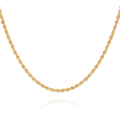 Hollow rope mesh gold chain Hollow rope mesh gold chain