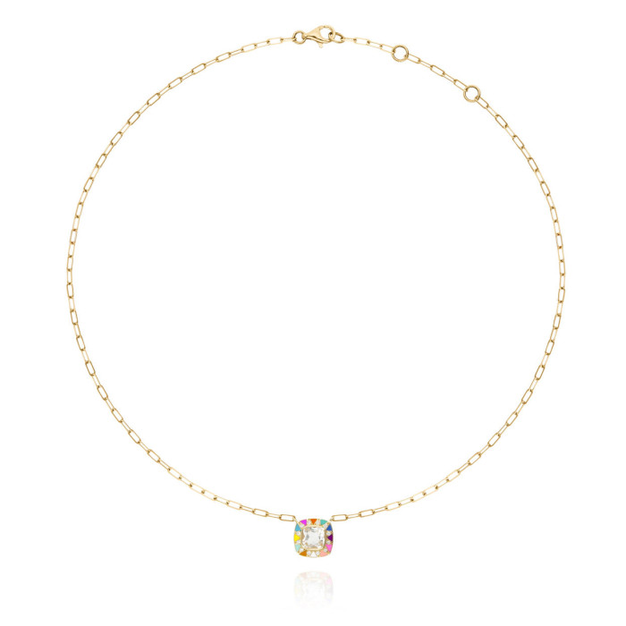 Collier Stella chaîne Rainbow