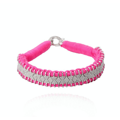 Bracelet Janeiro rose fluo