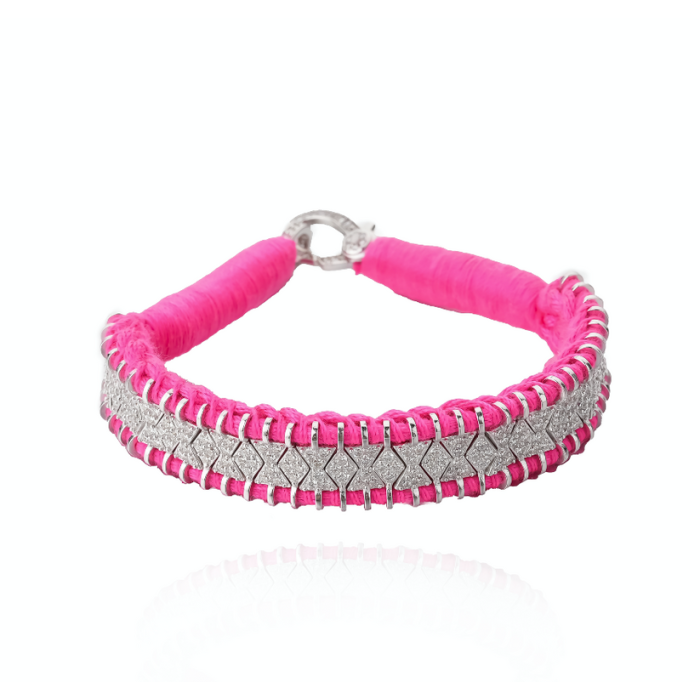 Bracelet Janeiro rose fluo